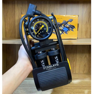 Bơm Stanlays 2 Xi Lanh Bơm Ô Tô - Xe Đạp - Xe Máy ( Hàng Chính Hãng )