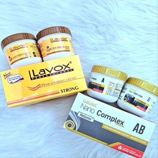 Thuốc duỗi ép thẳng tóc phục hồi tại nhà Lavox Nano Complex nhỏ 300ml - Duỗi Cam 280ml - Tặng kèm cặp bao tay.