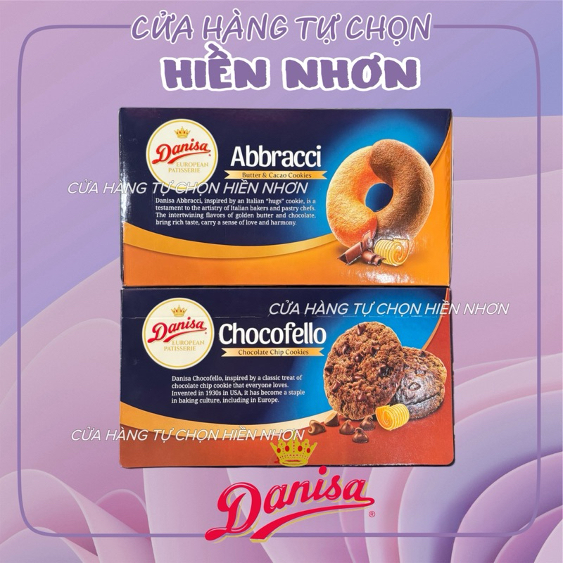 [Tết2026] Bánh Quy Danisa Abbracci/Chocofello Hộp 150g/168g