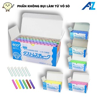  Hộp 72 viên phấn viết bảng không bụi làm từ vỏ sò Rikagaku 