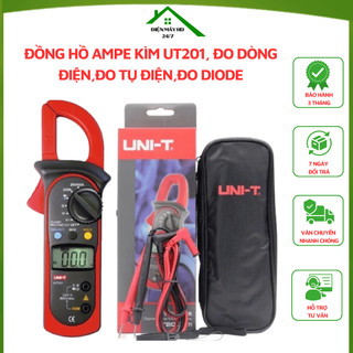 Đồng hồ ampe kìm UT201, đo dòng điện,đo tụ điện,đo diode,..