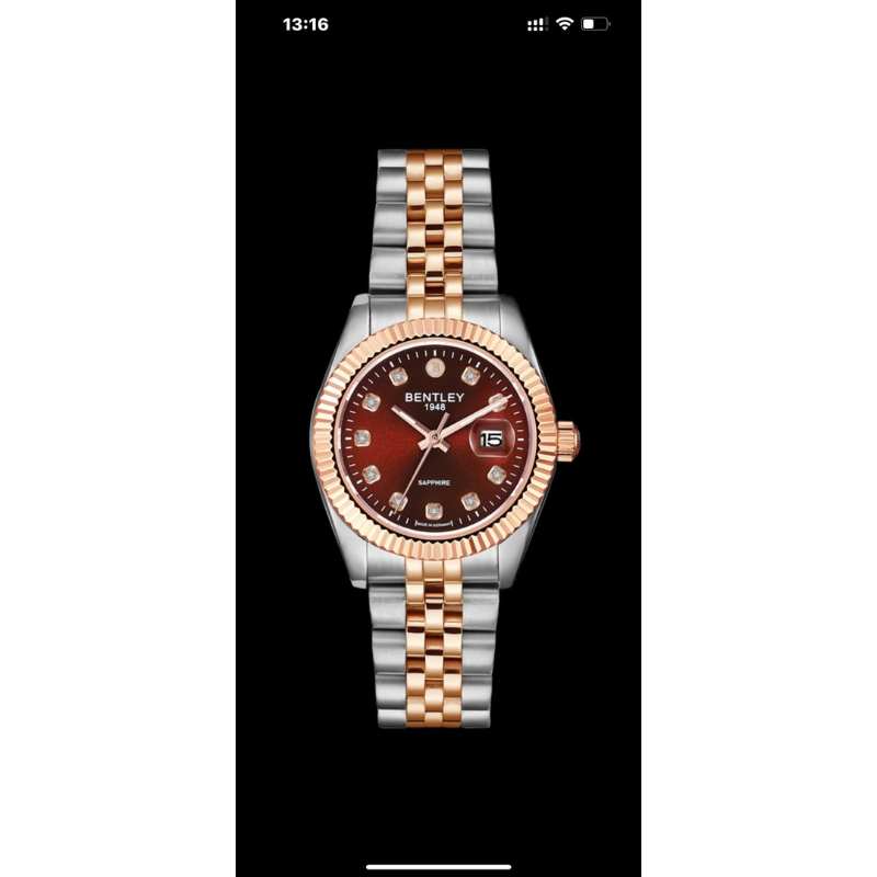 [Chính Hãng 100%] Đồng Hồ Nữ Bentley BL2333 (2333) Máy Quartz (Pin) Kính Sapphiare Siz 30 Dây Thép K