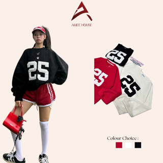(COLLECTION TẾT) Ameehouse- Áo sweater 25 TWENTY FIVE form rộng Boxy Top nam nữ​