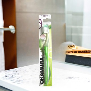 Bàn Chải Đánh Răng Okamura Soft – Lông Mềm, Làm Sạch Êm Dịu, Hàng Chính Hãng Nhật Bản