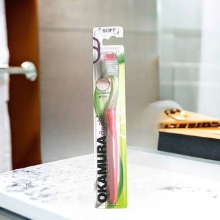 Bàn Chải Đánh Răng Okamura Soft – Lông Mềm, Làm Sạch Êm Dịu, Hàng Chính Hãng Nhật Bản
