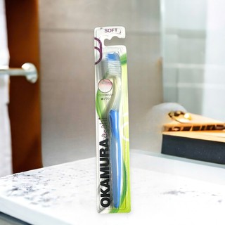 Bàn Chải Đánh Răng Okamura Soft – Lông Mềm, Làm Sạch Êm Dịu, Hàng Chính Hãng Nhật Bản
