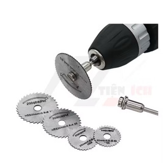 Set 5/6 lưỡi cưa mini gắn máy khoan, mài cắt, lưỡi cưa gỗ, Bộ chuyển đổi máy khoan thành máy cắt >>