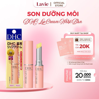  Son dưỡng môi DHC Lip Cream Nhật Bản không bết dính cấp ẩm làm môi mềm mịn giảm rãnh nhăn 