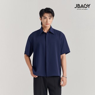 Áo sơ mi nam tay ngắn JBAGY form rộng Relax vải Lụa - JS2501