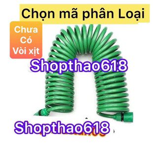 Bộ DÂY xịt nước tưới cây đa năng - dây tưới dạng lò xo co dãn CHƯA CÓ VÒI XỊT >>>