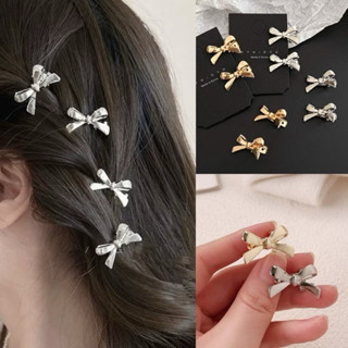  Set 3-5 Kẹp tóc nơ nhỏ kim loại xinh xắn kẹp tóc mái hình nơ thời trang dành cho nữ 