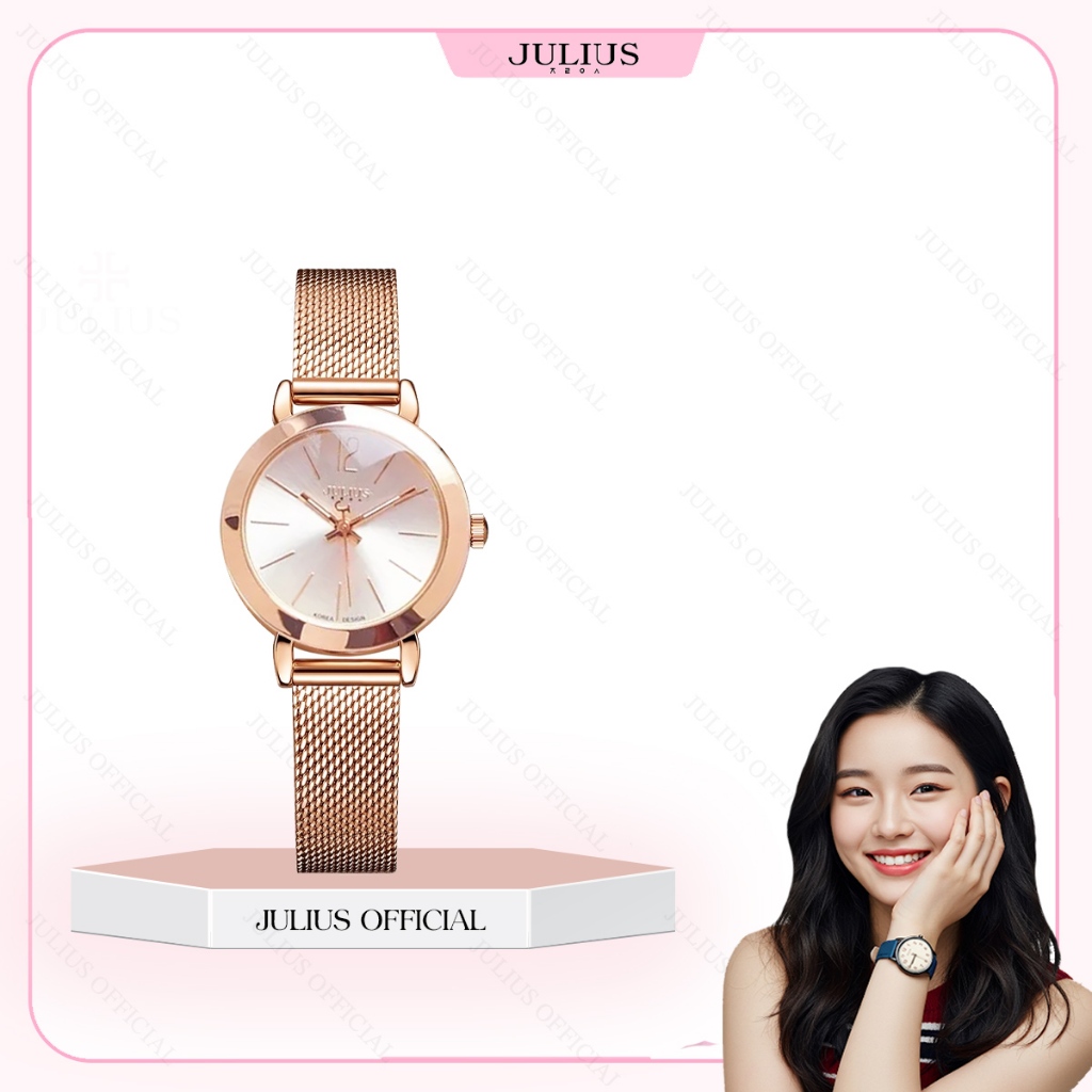 Combo Đồng hồ nữ Julius Ja-732 + vòng tay Julius | Julius Official