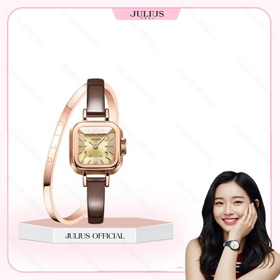 JA-496 đồng hồ nữ Julius dây da nâu | Julius Official