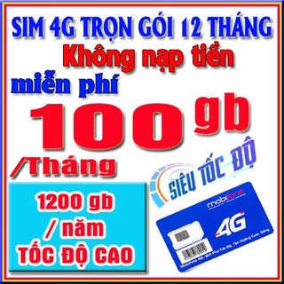 SIM 4G Mobifone 1 Năm - 12MDT50 | 6MDT150 | 12MDT150 | MDT350  - Data Khủng - Xài Cả Năm