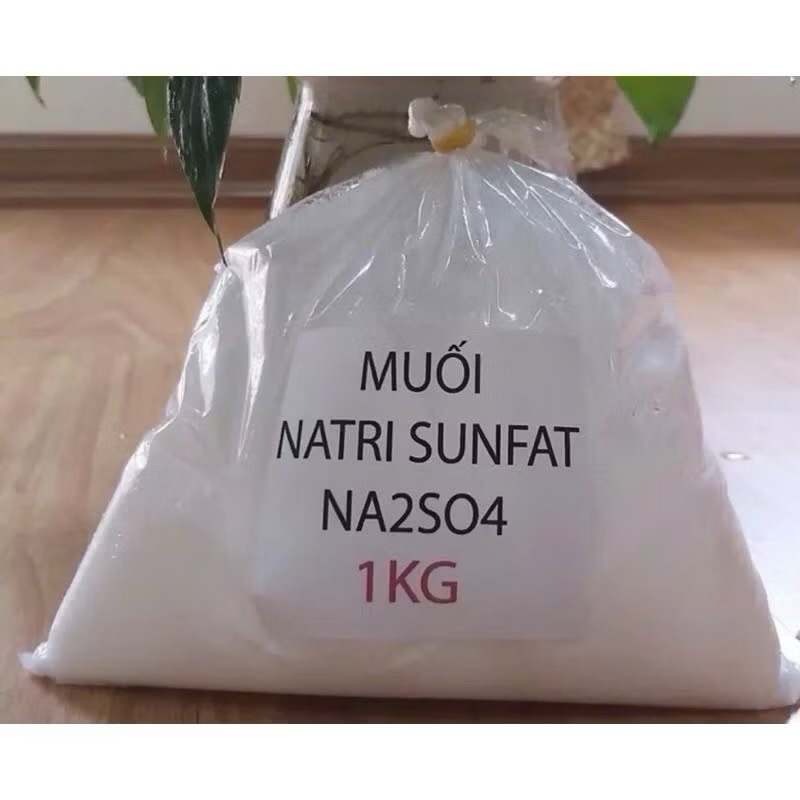 Muối natri na2so4 làm xà bông nước rửa chén 1kg