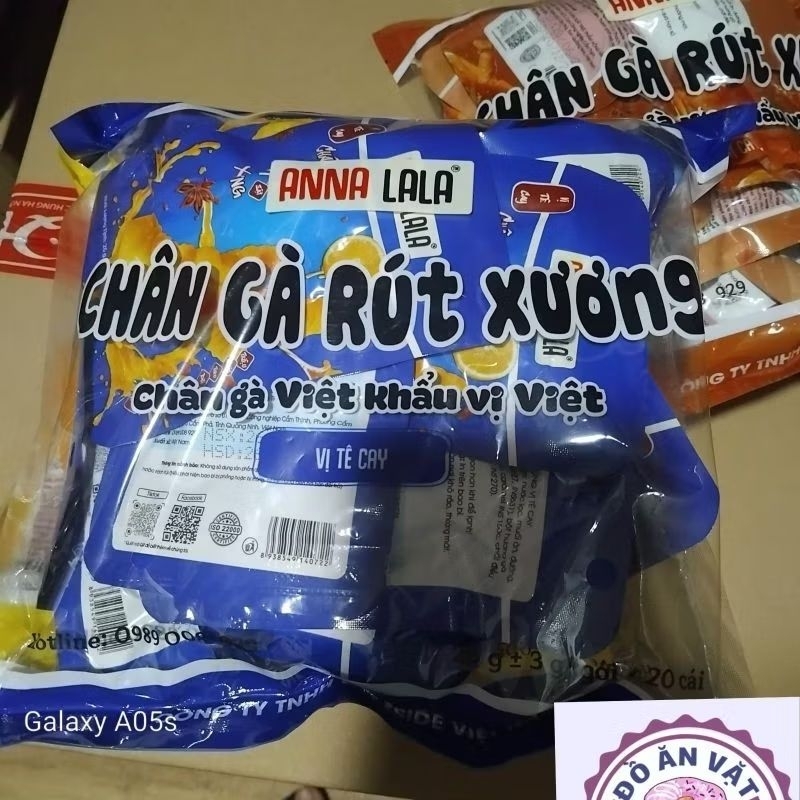 ( sỉ combo 20 cái ) chân gà màu xanh 0Bán sỉ Chân gà rút xương Anla lala chân gà việt nam bịch 20 gó