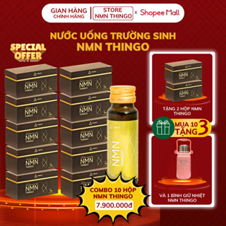 [LIỆU TRÌNH 3 THÁNG - TẶNG 2 HỘP] NMN Thingo Chính Hãng - Combo 9 Hộp Nước Uống Trường Sinh NMN