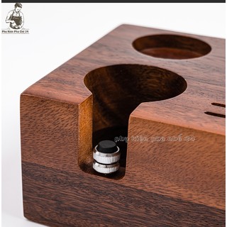 Tamper Base Gỗ Óc Chó - Kệ Gỗ Lót Temper