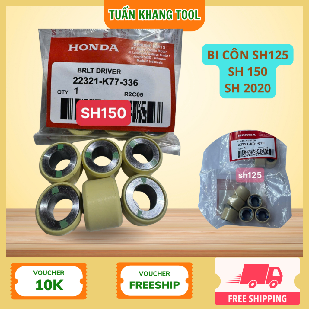 Bi côn Sh, Bi văng Sh2020, Bi nồi xe SH 125/150 Sh2020 cao cấp Tuấn Khang Tool