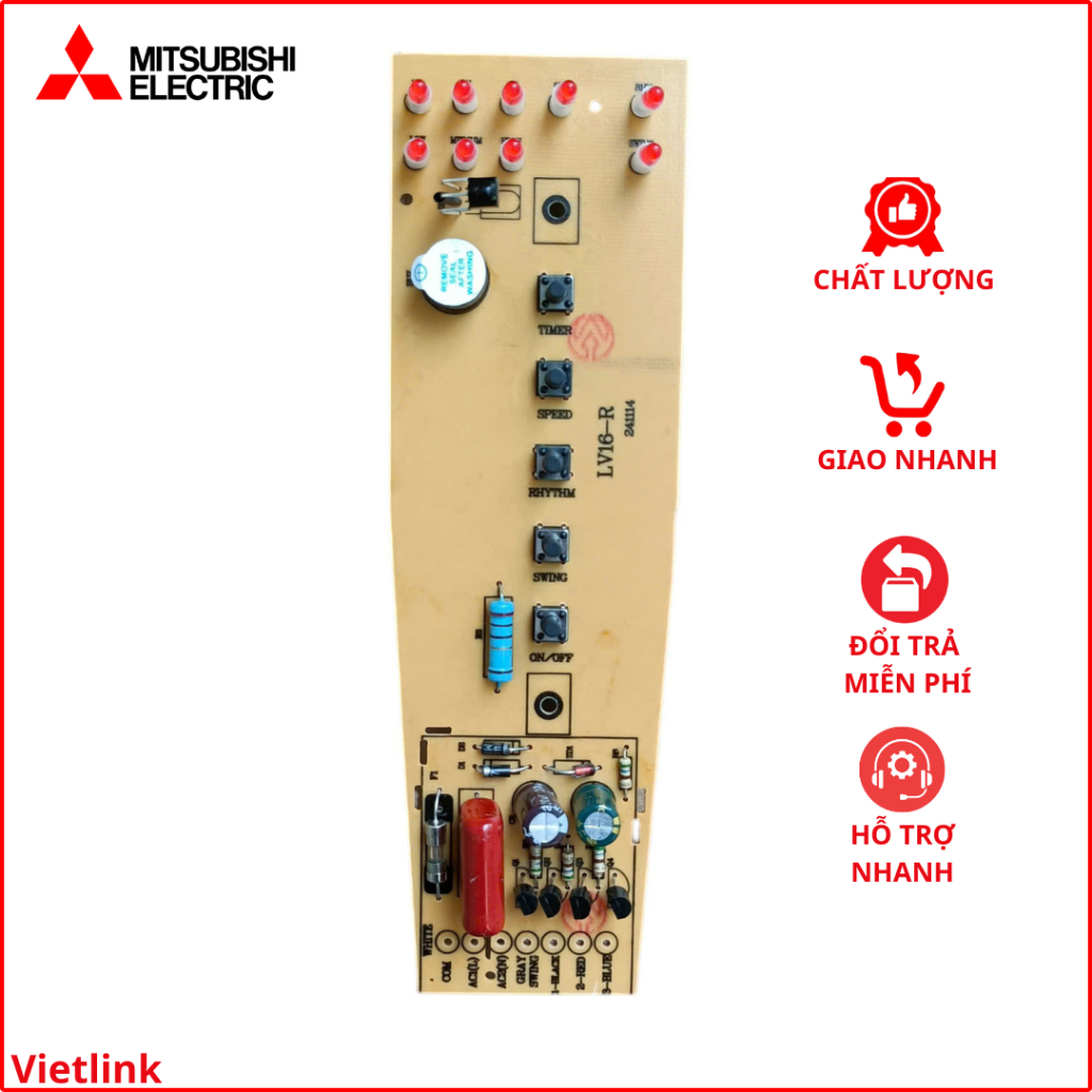 Bo mạch quạt Mitsubishi sản xuất Thái Lan. (Mạch nâu)