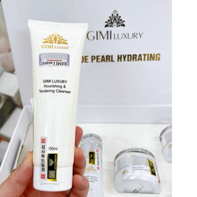 Sữa Rửa Mặt Gimi Luxury Dạng Tuýp Vip  có team Qr , logo chống nhá