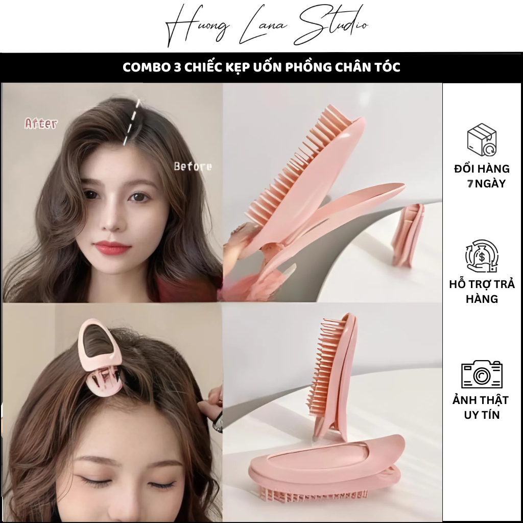COMBO 3 CHIẾC KẸP UỐN PHỒNG CHÂN TÓC