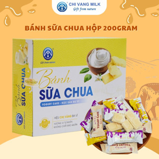 Bánh sữa chua ba vì CHỊ VÀNG món quà ngọt ngào từ thiên nhiên hộp 200g