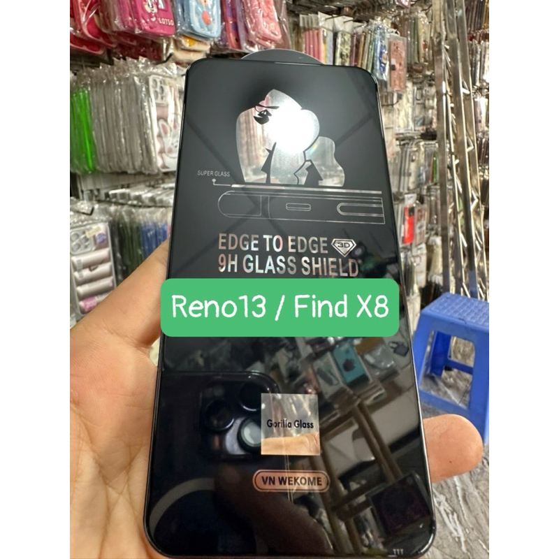 Kính cường lực Full Oppo Find X8, reno13,Reno 13F cty