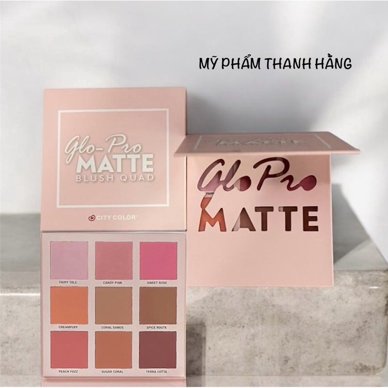 Bảng má hồng city color 9 ô