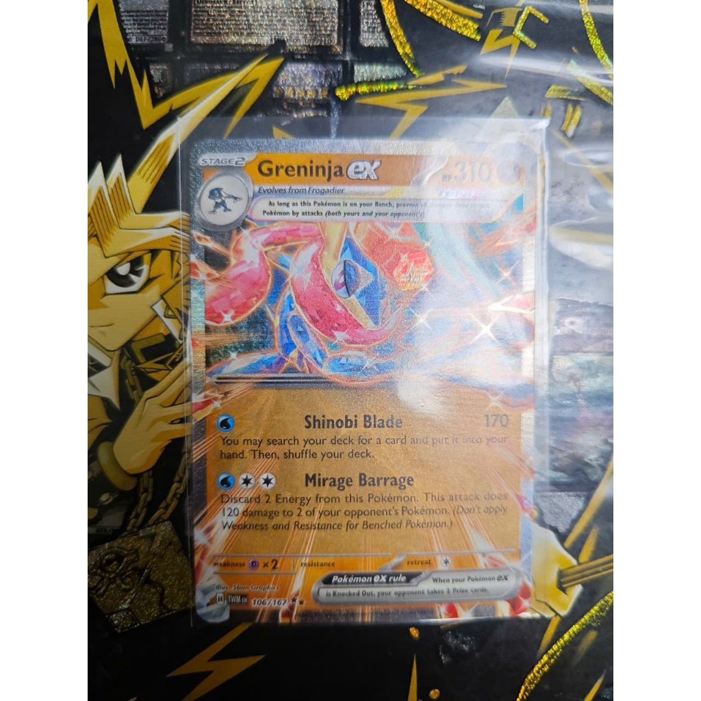 Thẻ bài Pokemon - TCG - Greninja ex (106/167) [Scarlet & Violet: Twilight Masquerade]