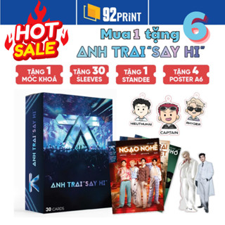 [Hàng Cao Cấp] Hộp 30 Card Bo Góc Anh Trai Say Hi Chất Lượng Cao Có Chữ Ký, Cán Bóng, Size 8.5 x 5.4