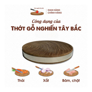 Thớt Gỗ Nghiến Đá 24 - 29cm