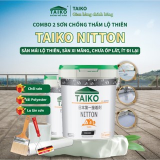 [Thùng 5 Kg - Chính Hãng] Keo Sơn Chống Dột Chống Thấm Sàn Mái Taiko Nitton (Gốc Acrylic) - Sàn Ngoài Trời