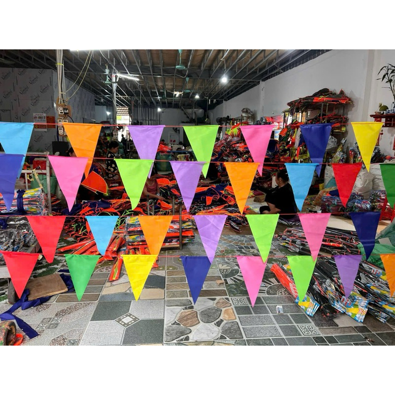 combo 10 dây cờ nheo, cờ trang trí lễ hội  (ducphong)