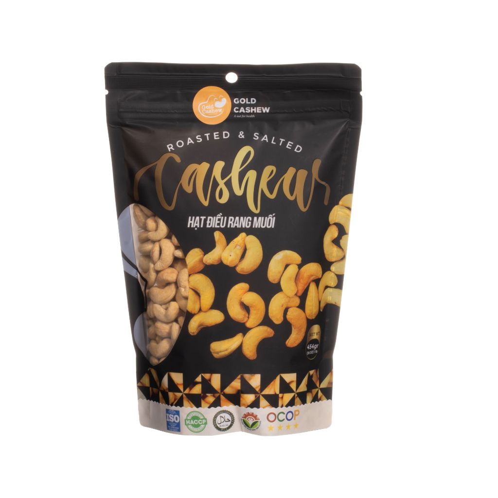Hạt Điều Nhân Trắng Rang Muối 454gr