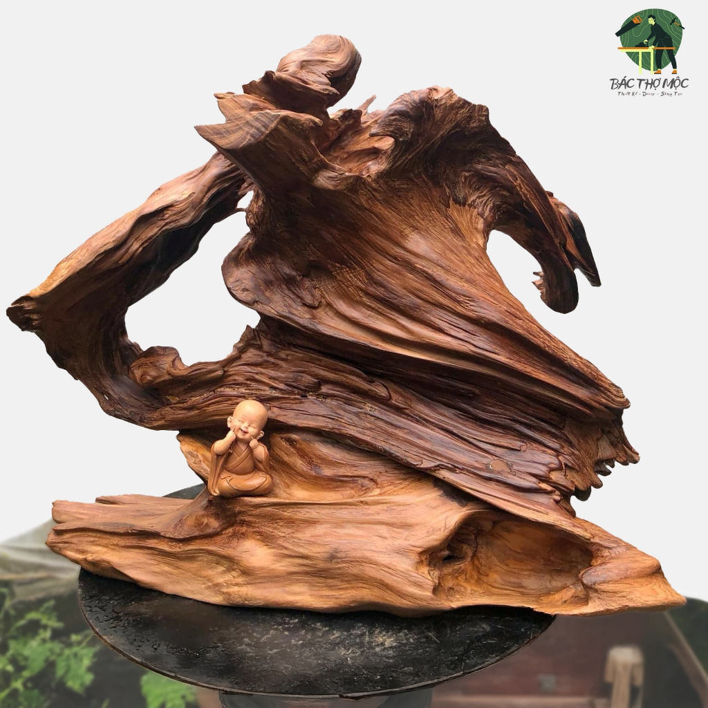 Bức Gỗ Lũa Ngọc Am Hà Giang Tỏa Mùi Thơm Nức Kiểu Dáng Tự Nhiên Decor Trang Trí Phòng