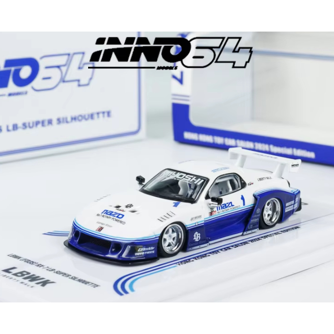 Mô hình ô tô MAZDA RX7 (FD3S) LB-SUPER SILHOUETTE Hong Kong Auto Show 1/64 Inno64 IN64-LBWKRX7-06