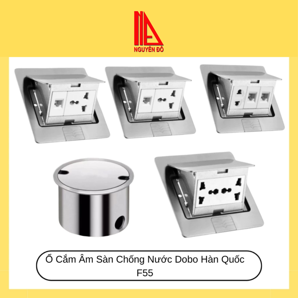 Ổ Cắm Âm Sàn Chống Nước Dobo Hàn Quốc F55
