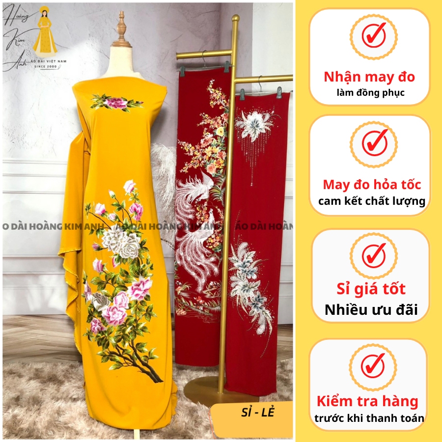 VẢI MAY ÁO DÀI VẢI LỤA MANGO THÊU LẮC TAY THỦ CÔNG HỌA TIẾT HOA HỒNG ĐỘC LẠ, HÀNG THIẾT KẾ CAO CẤP -