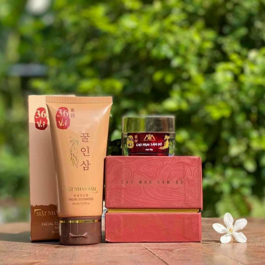 💕𝑭𝒓𝒆𝒆𝒔𝒉𝒊𝒑💕Sữa rửa mặt Mật nhân sâm- Cao mụn sâm đỏ 36 vị hũ lớn
