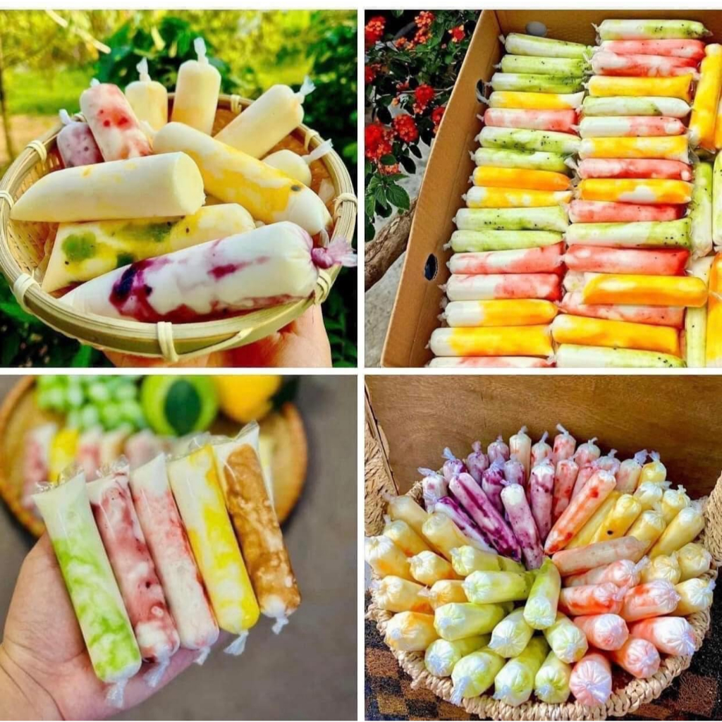 Túi nilon trắng đựng sữa chua túi, chè túi - Ecopack