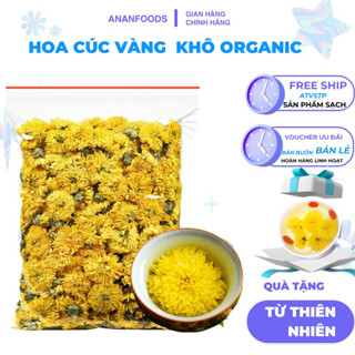 Hoa cúc vàng sấy khô hàng loại một không chất bảo quản dùng làm trà túi 100g 250g tiện lợi