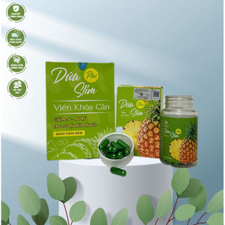  Giảm cân cực mạnh DỨA SLIM PLUS tặng kèm khoá cân 30v   giảm 5-10 kí sau 30 ngày   