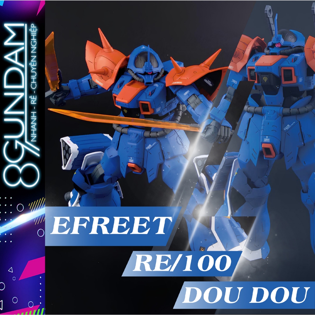 [CÓ SẴN] Mô Hình Lắp Ráp RE 1/100 Efreet Fighter (tặng decal nước)