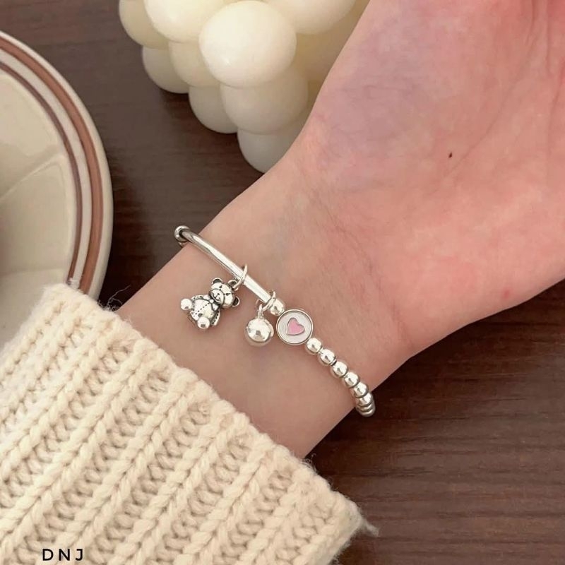 Lắc tay gấu bạc 925