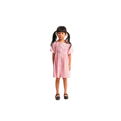 làminapparel KID - DRAPED BUTTON DRESS