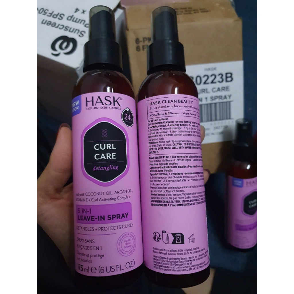 HASK Xịt Dưỡng Tóc 5-in-1 Leave in Spray 175ml - Nuôi Dưỡng, Phục Hồi Tóc Hư Tổn & Tóc Xoăn | BigBuy360 - bigbuy360.vn