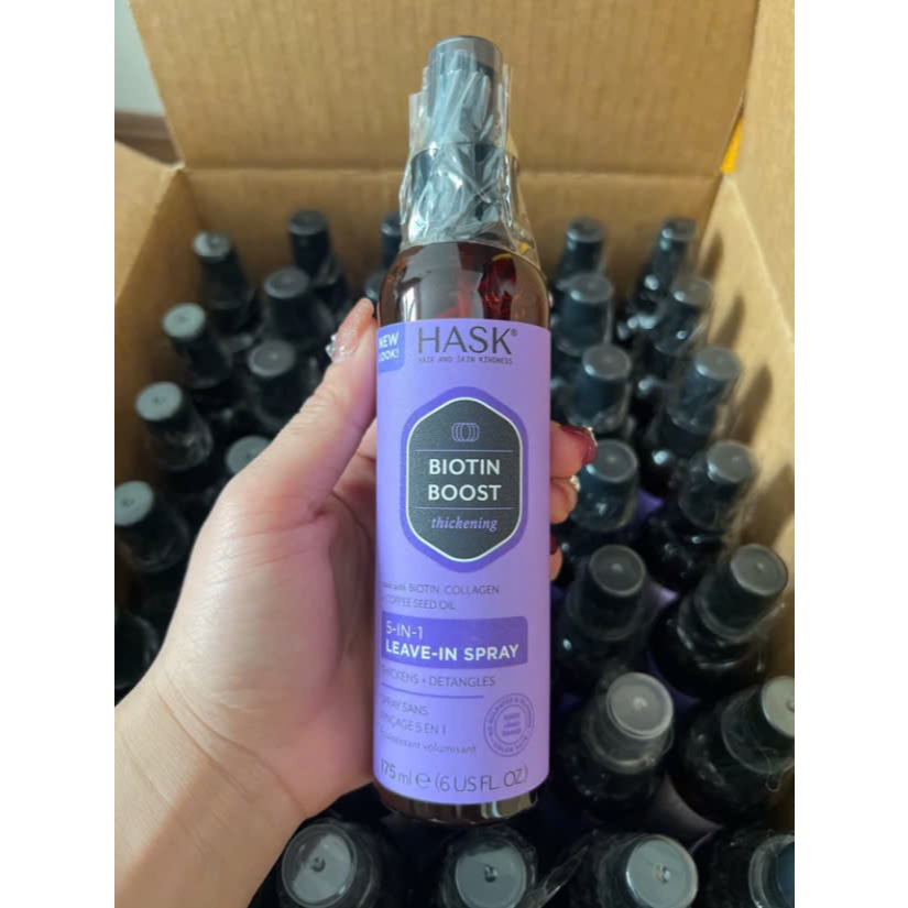 HASK Xịt Dưỡng Tóc 5-in-1 Leave in Spray 175ml - Nuôi Dưỡng, Phục Hồi Tóc Hư Tổn & Tóc Xoăn | BigBuy360 - bigbuy360.vn