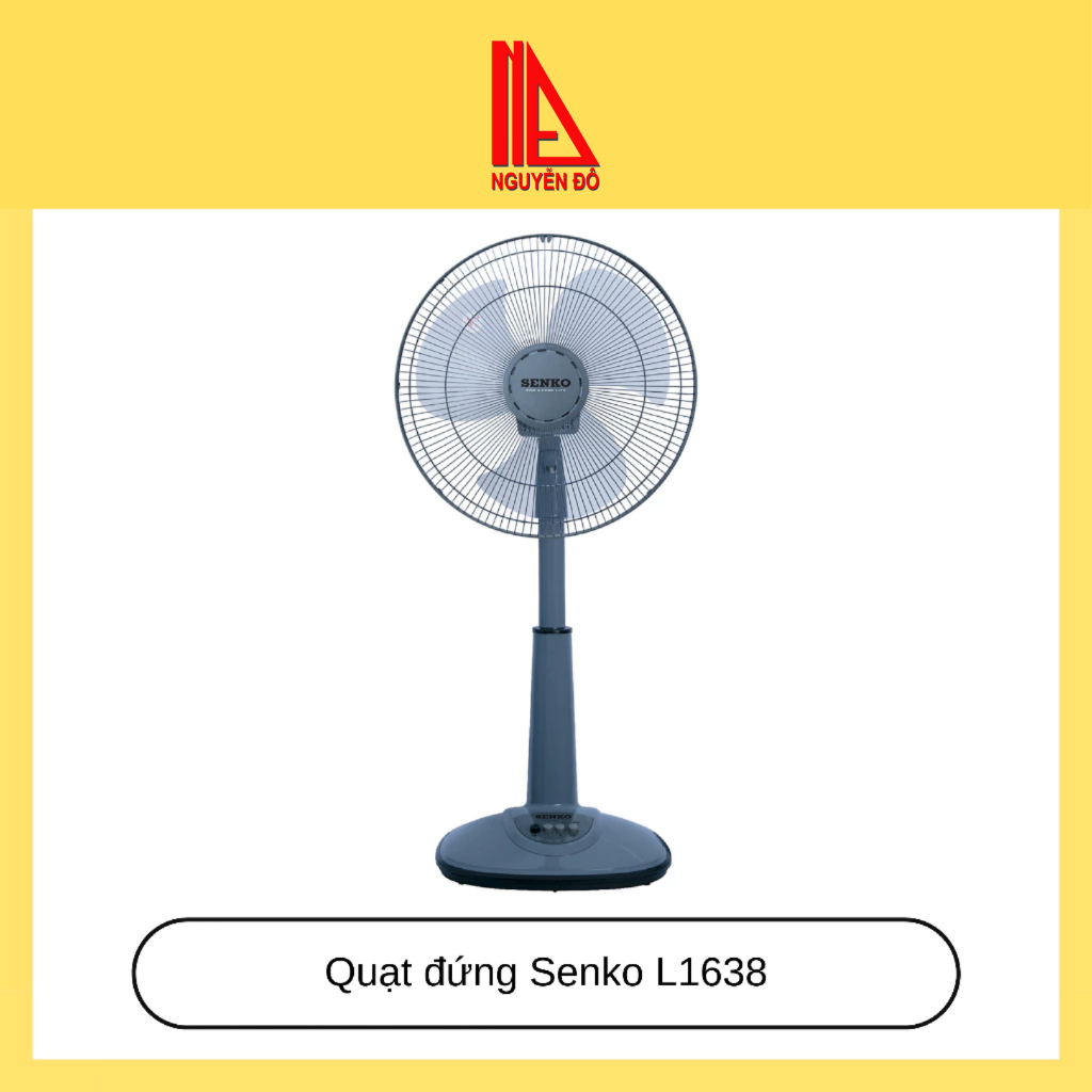 Quạt đứng Senko L1638, 3 cấp độ gió, công suất 47w, êm ái ( giao màu ngẫu nhiên). Shop Nguyễn Đô