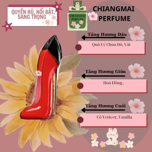 Nước Hoa Nữ Very Good Girl Guốc Đỏ 2021 5ml/10ml